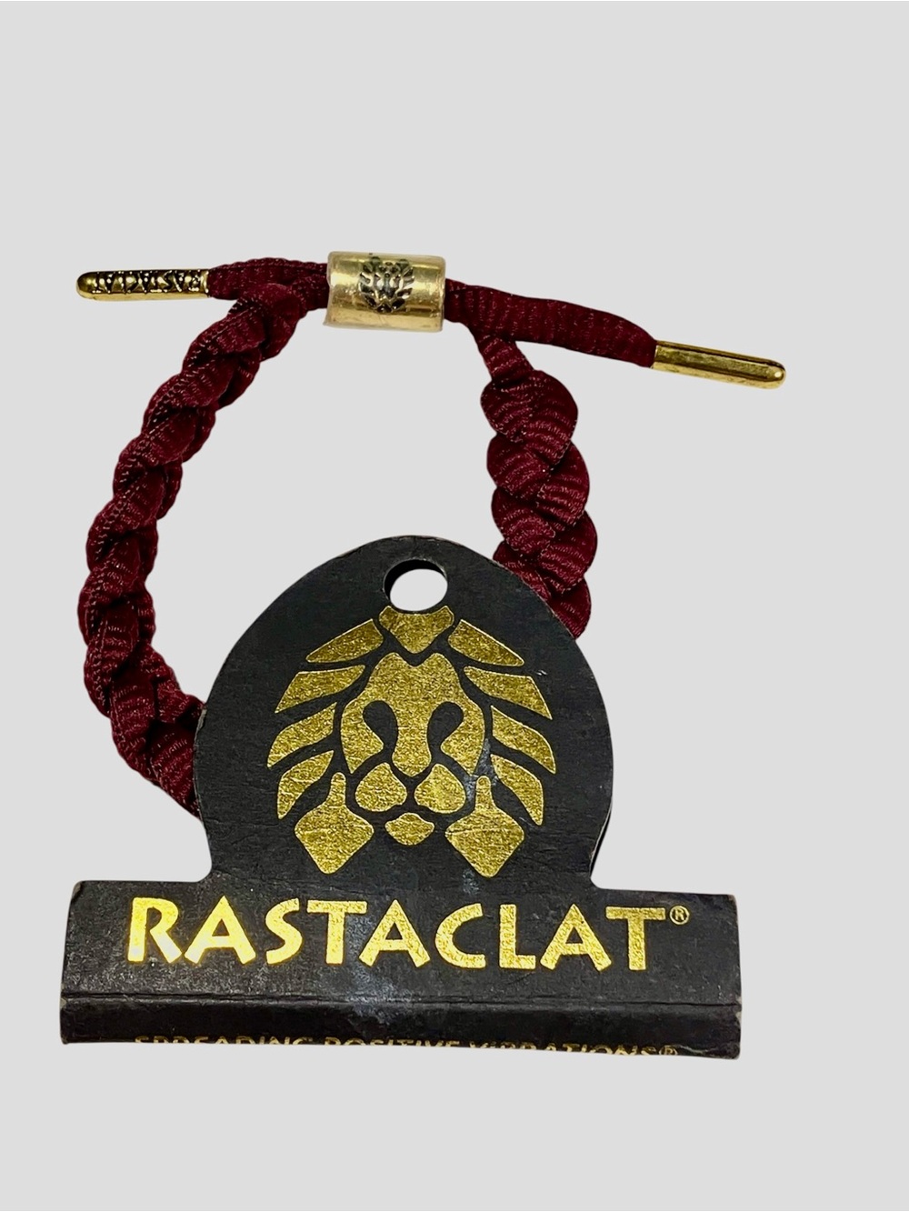 Rastaclat Merlot Dark Red Burgundy Braided Shoelace Bracelet